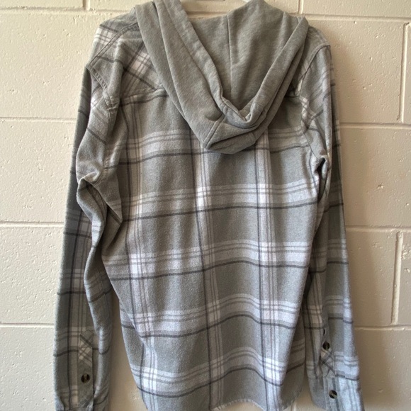 Light grey plaid flannel - Picture 3 of 4